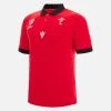 Rugby World Cup 2023 Welsh Rugby Adults' Fan Line Cotton Piquet Polo Shirt