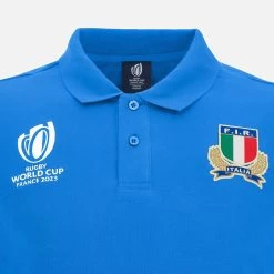 Rugby World Cup 2023 Italia Rugby Junior Official Polycotton Polo -Boutique Jersey Discount Store 0527078bd75a2573671b583ddc3cab0958564023 03