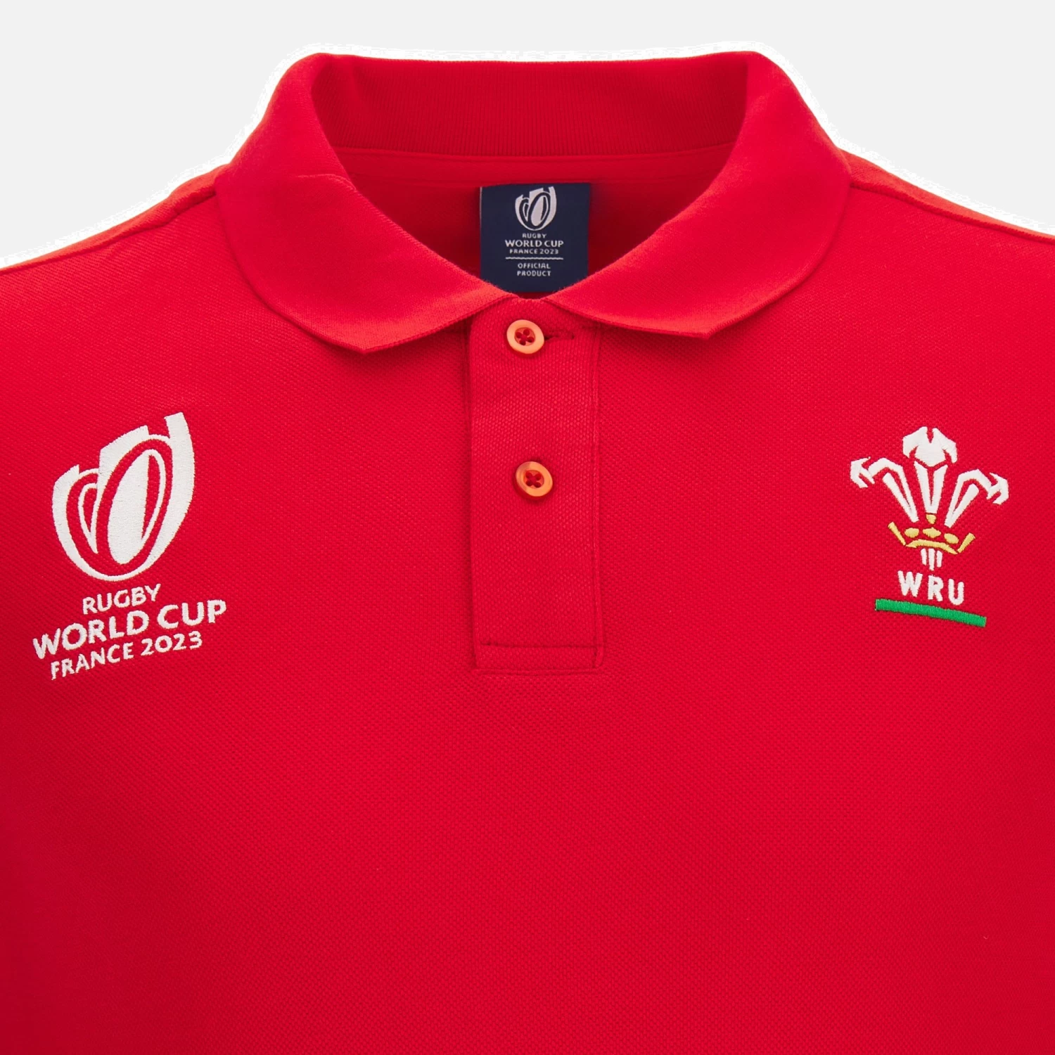 Rugby World Cup 2023 Welsh Rugby Junior Official Polycotton Polo 3 Rugby World Cup 2023 Welsh Rugby Junior Official Polycotton Polo - Image 3