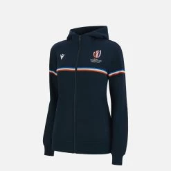 Rugby World Cup 2023 Junior Full Zip Cotton Hooded Sweatshirt