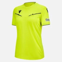 UEFA 2023/25 Referee Woman Neon Yellow Shirt