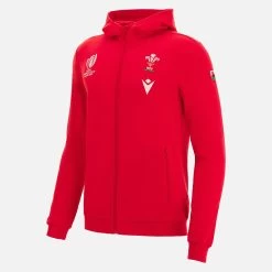 Rugby World Cup 2023 Welsh Rugby Adults' Fan Line Full Zip Hooded Sweatshirt