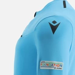 Uefa 2021 Referee Neon Blue Shirt -Boutique Jersey Discount Store 58130025 03