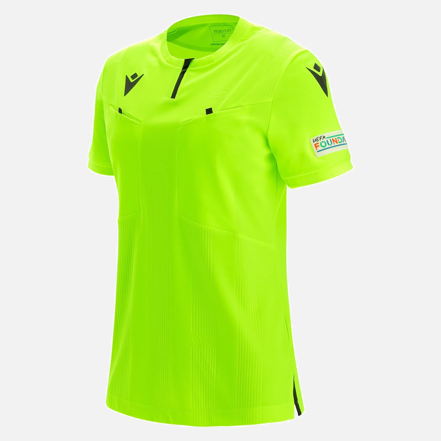 Uefa 2021 Referee Woman Neon Yellow Shirt 1 Uefa 2021 Referee Woman Neon Yellow Shirt