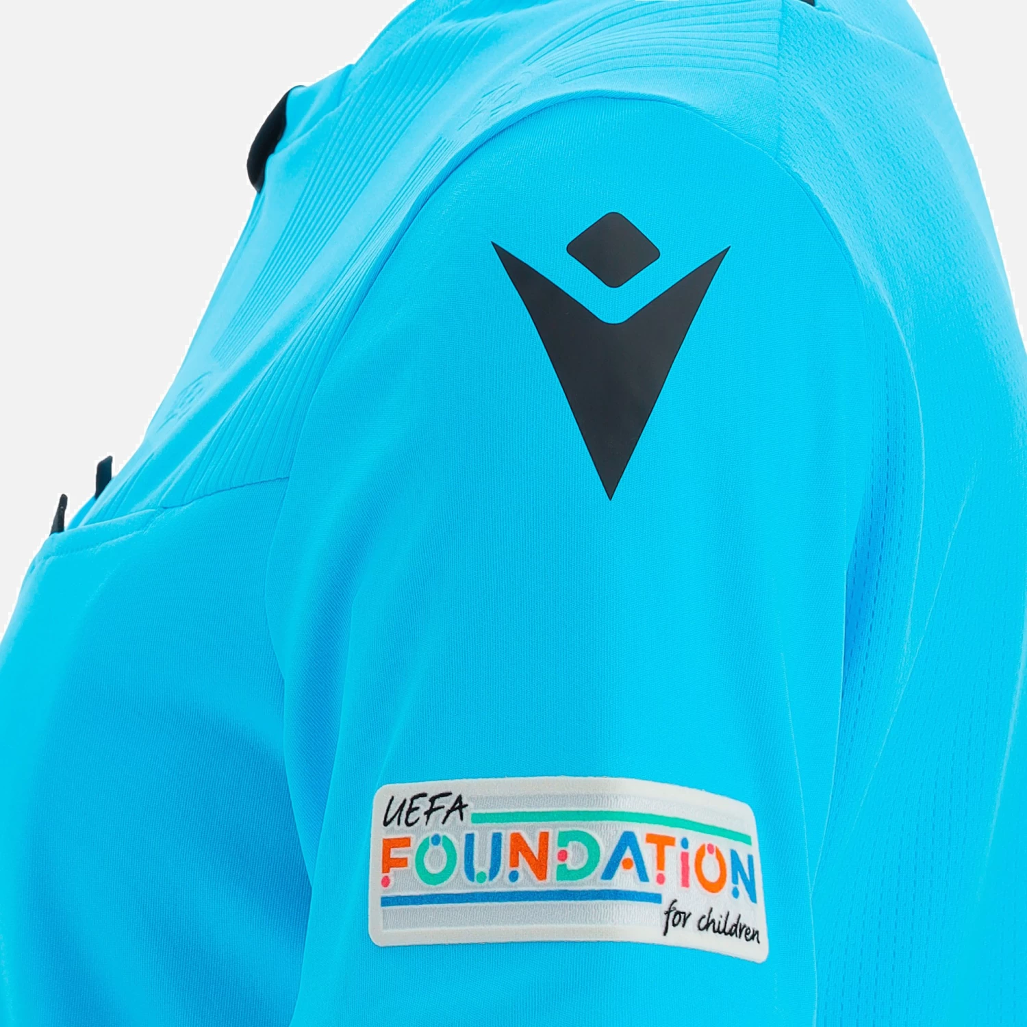 Uefa 2021 Referee Woman Neon Blue Shirt 3 Uefa 2021 Referee Woman Neon Blue Shirt - Image 3