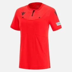 Uefa 2021 Referee Woman Red Shirt
