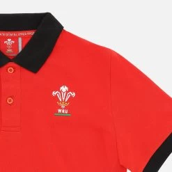 Welsh Rugby 2020/21 Piquet Cotton Children's Polo Shirt From The Fans Collection -Boutique Jersey Discount Store 58195687 03
