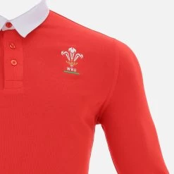 Welsh Rugby 2020/21 Red Cotton Jersey Polo Shirt From The Fans Collection -Boutique Jersey Discount Store 58195692 03