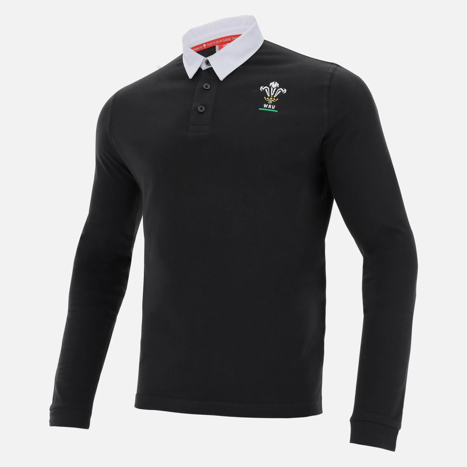 Welsh Rugby 2020/21 Black Cotton Jersey Polo Shirt From The Fans Collection 1 Welsh Rugby 2020/21 Black Cotton Jersey Polo Shirt From The Fans Collection