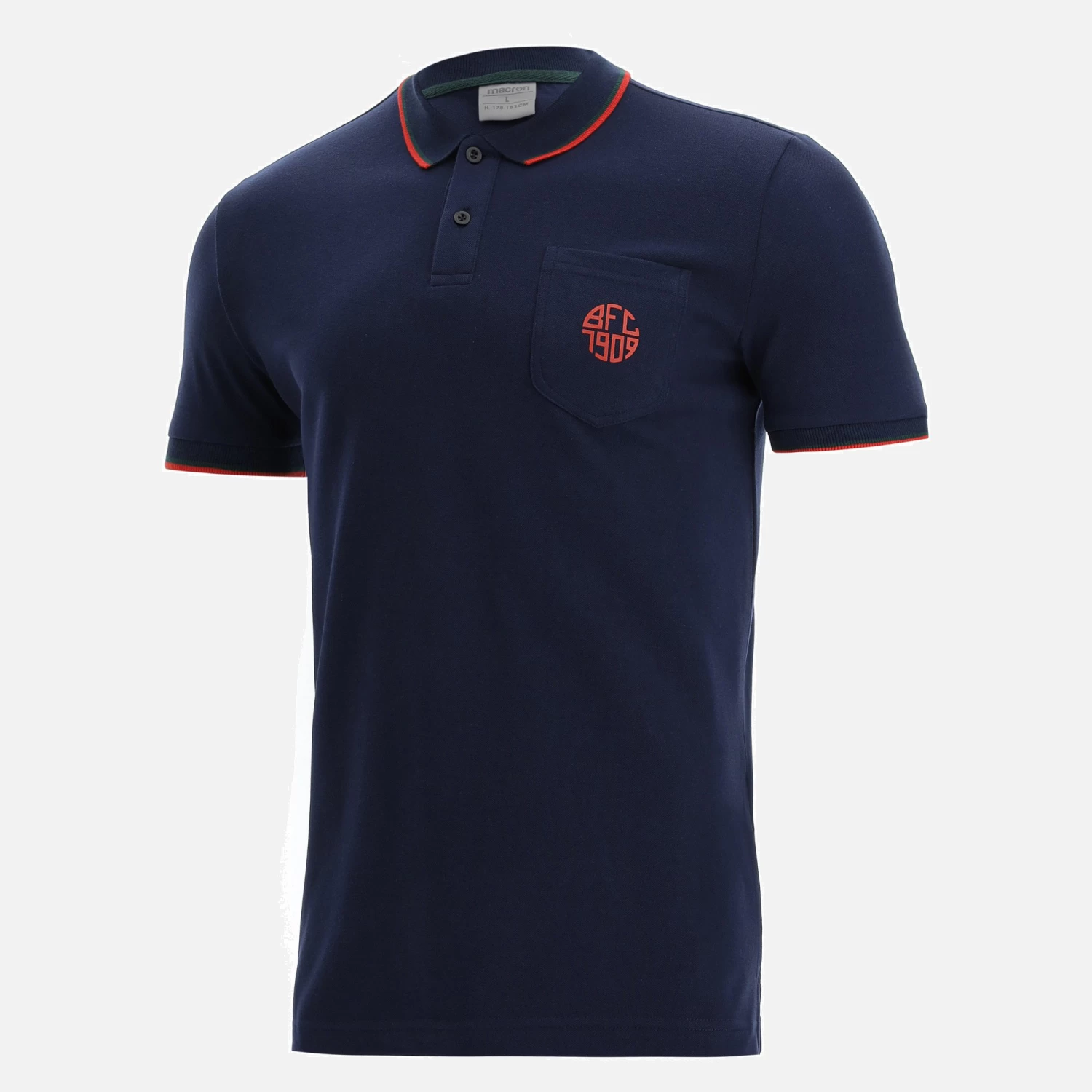 Bologna Fc 2021/22 Fan Line Cotton Pique Polo Shirt 1 Bologna Fc 2021/22 Fan Line Cotton Pique Polo Shirt