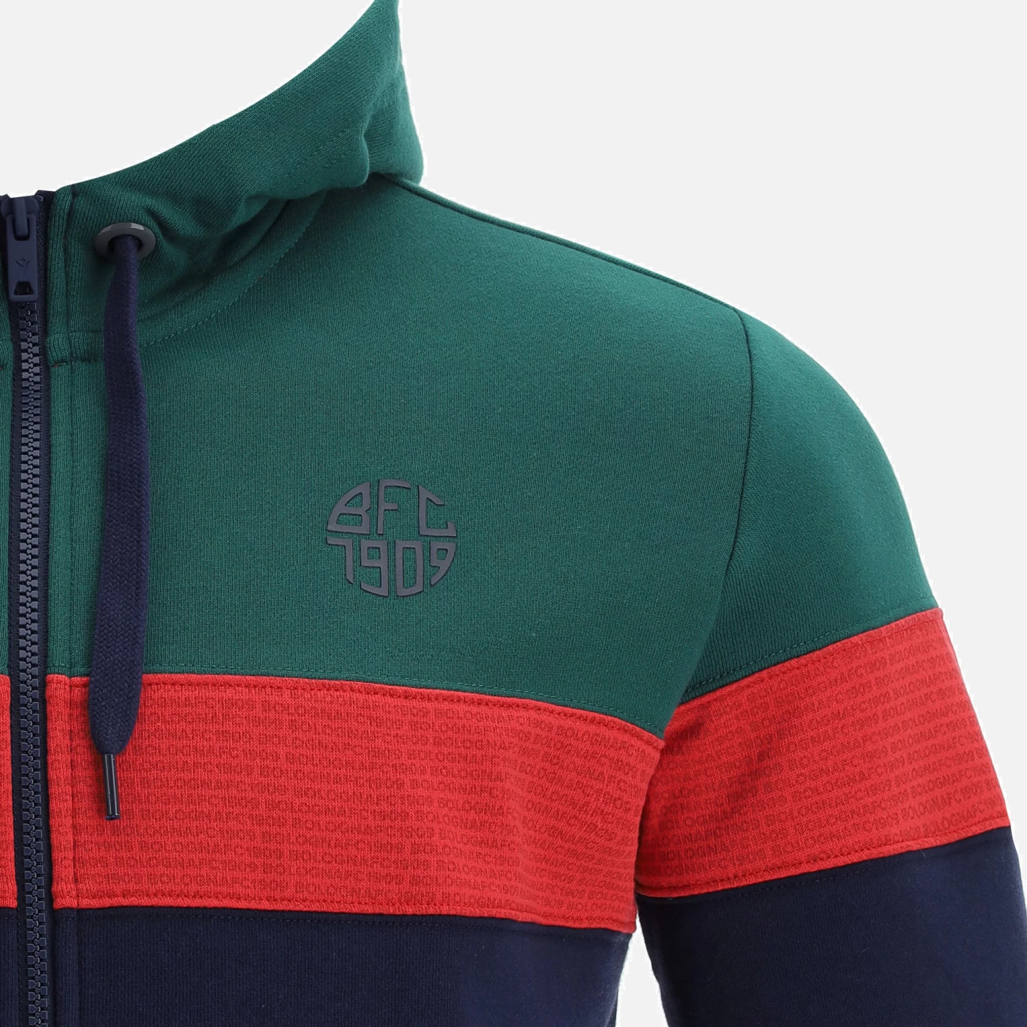 Bologna Fc 2021/22 Fan Line Full-zip Raised Fleece Sweatshirt 3 Bologna Fc 2021/22 Fan Line Full-zip Raised Fleece Sweatshirt - Image 3