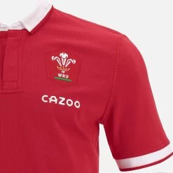 Welsh Rugby 2021/22 Junior Short Sleeve Home Cotton Replica Shirt -Boutique Jersey Discount Store 58537499 03