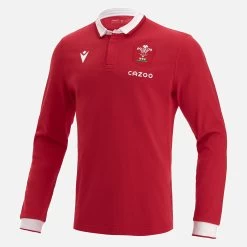 Welsh Rugby 2021/22 Long Sleeve Home Cotton Replica Shirt