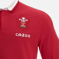 Welsh Rugby 2021/22 Long Sleeve Home Cotton Replica Shirt -Boutique Jersey Discount Store 58537502 03
