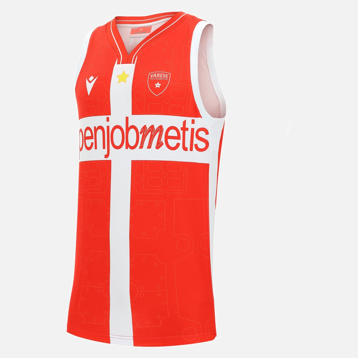 Varese Basket 2021/22 Adults' Away Singlet 1 Varese Basket 2021/22 Adults' Away Singlet