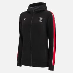 Welsh Rugby 2022/23 Womens Black Fullzip Hoody
