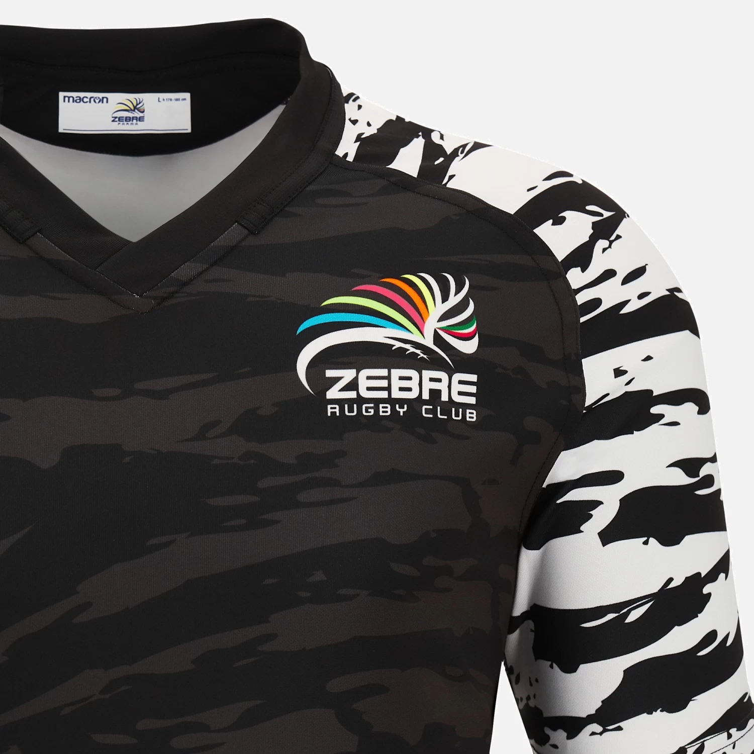 Zebre Rugby 2022/23 Adults' Training Shirt 3 Zebre Rugby 2022/23 Adults' Training Shirt - Image 3