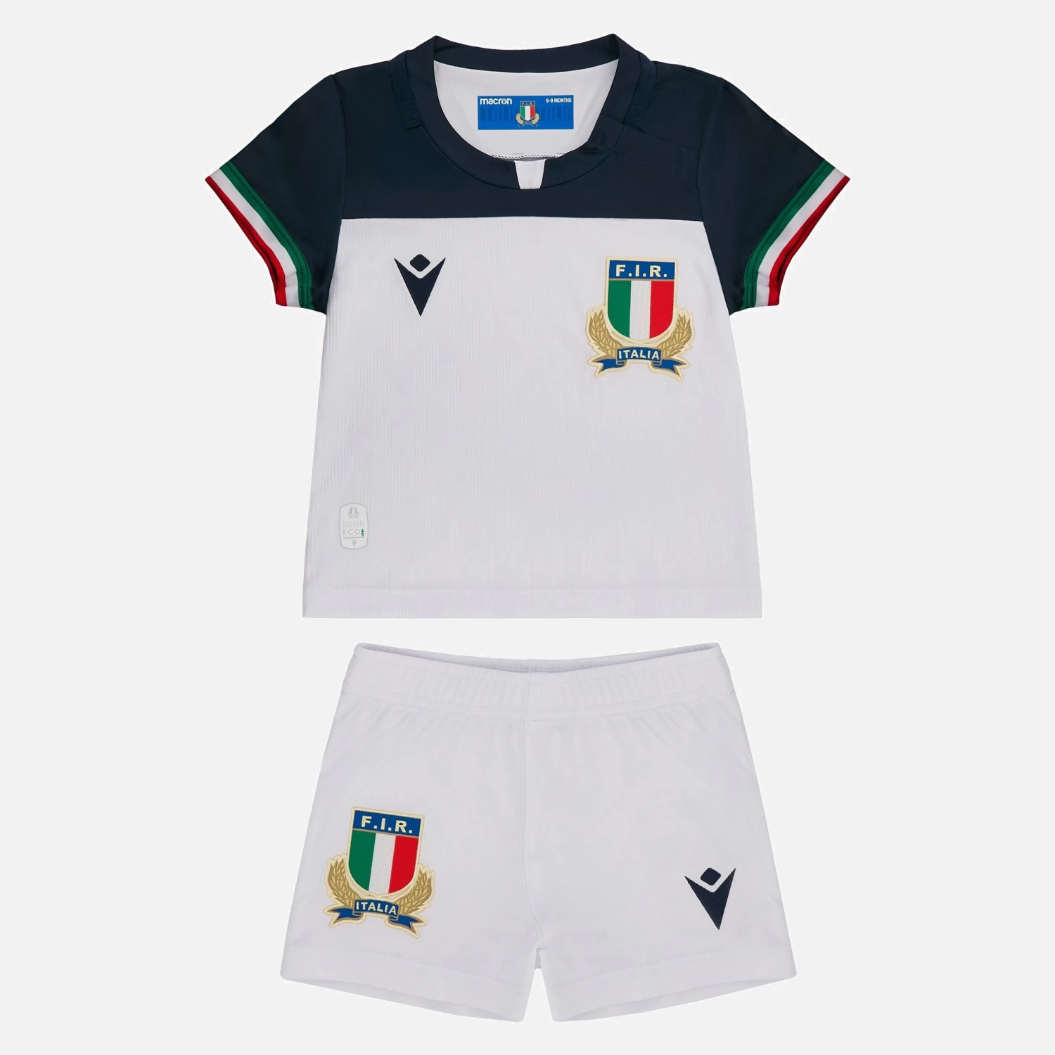 Italia Rugby 2022/23 Away Baby Kit 1 Italia Rugby 2022/23 Away Baby Kit
