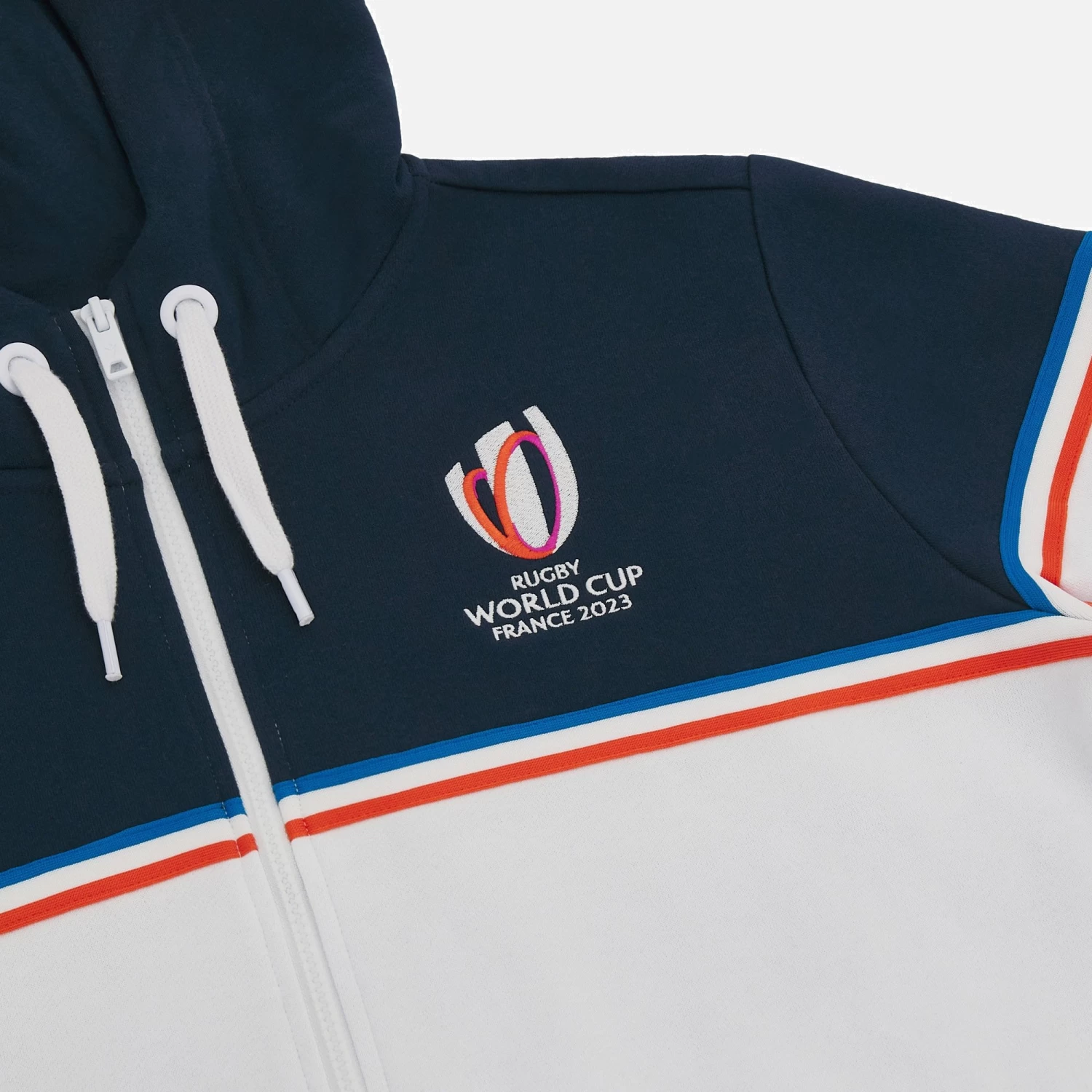 Rugby World Cup 2023 Woman Full Zip Cotton Hooded Sweatshirt 3 Rugby World Cup 2023 Woman Full Zip Cotton Hooded Sweatshirt - Image 3