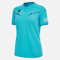 UEFA 2023/25 Referee Woman Neon Blue Shirt