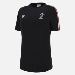 Welsh Rugby 2022/23 Womens Black Leisure Tee