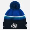 Scotland Rugby Navy And Royal Blue Pom Pom Beanie