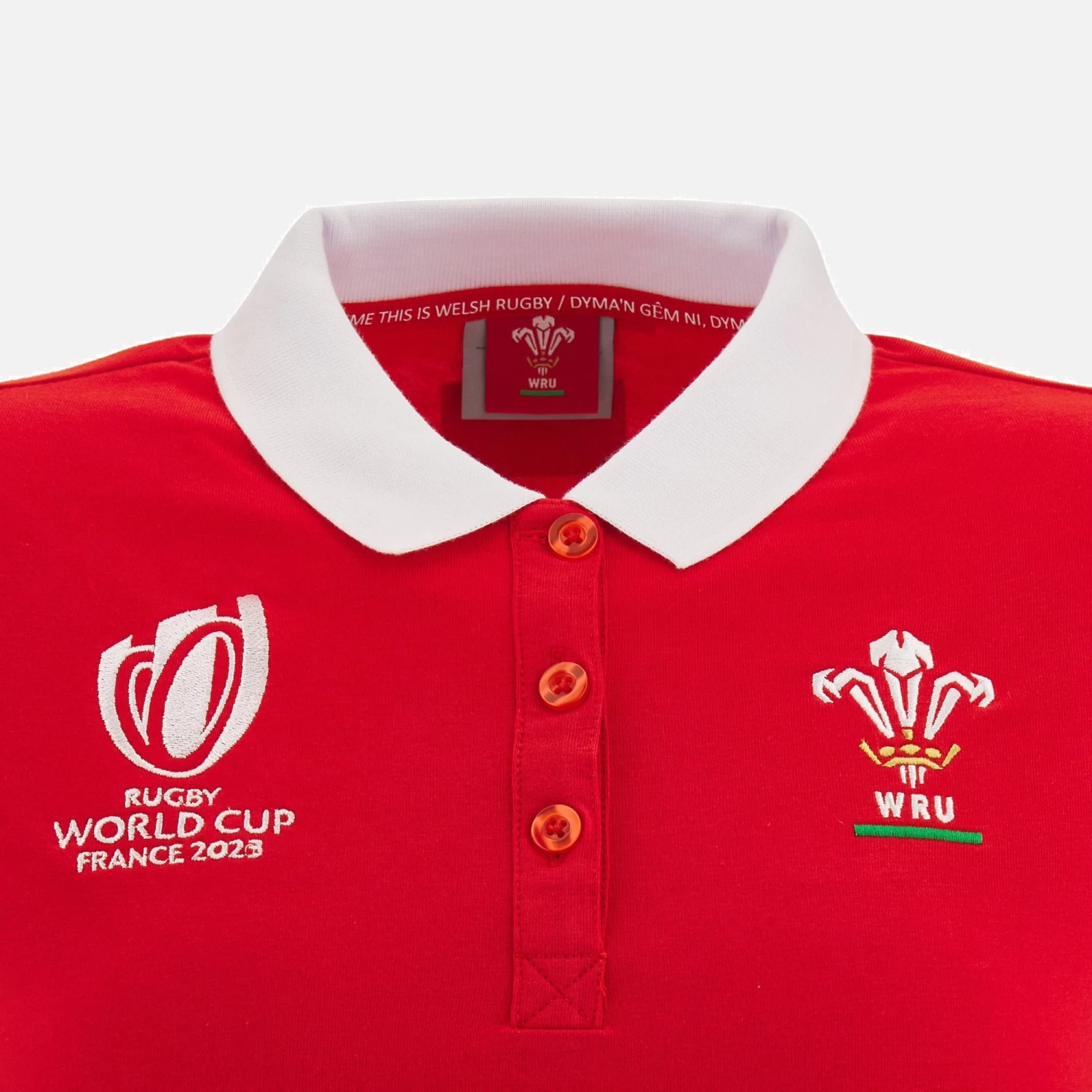 Rugby World Cup 2023 Welsh Rugby Woman Fan Line Polo Shirt 3 Rugby World Cup 2023 Welsh Rugby Woman Fan Line Polo Shirt - Image 3