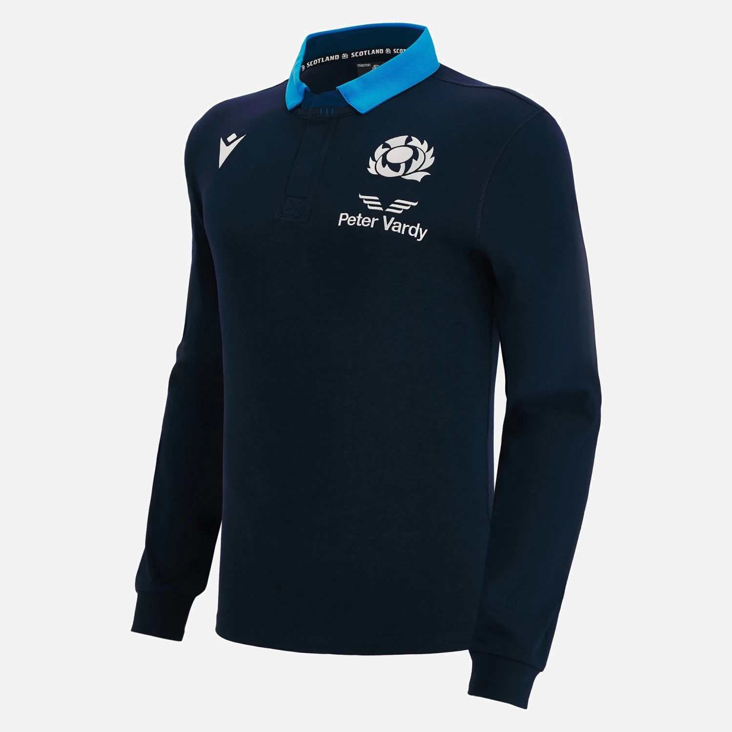 Scotland Rugby 2022/23 Long Sleeve Home Cotton Replica Shirt 1 Scotland Rugby 2022/23 Long Sleeve Home Cotton Replica Shirt