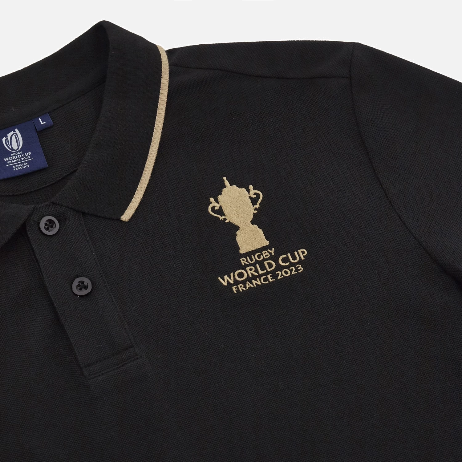Rugby World Cup 2023 Adults' Cotton Piquet Polo Shirt 3 Rugby World Cup 2023 Adults' Cotton Piquet Polo Shirt - Image 3