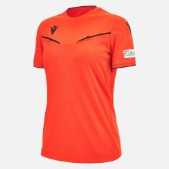 UEFA 2023/25 Referee Woman Neon Red Shirt