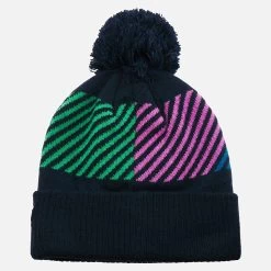 Scotland Rugby Navy, Purple And Green Pom Pom Beanie -Boutique Jersey Discount Store eb93f6588d5ad146f85de1b933330bb658552117 07