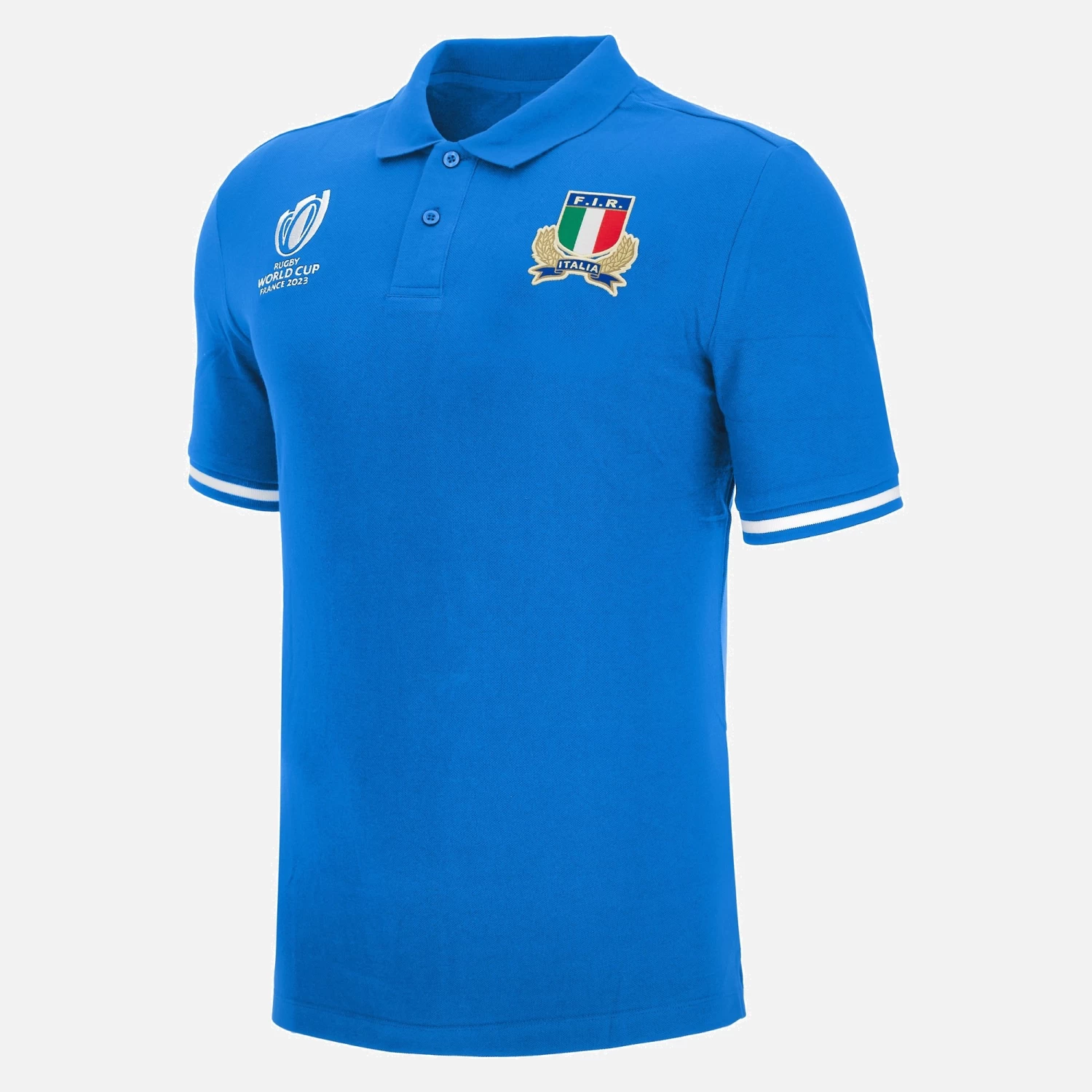 Rugby World Cup 2023 Italia Rugby Adults' Official Polycotton Polo 1 Rugby World Cup 2023 Italia Rugby Adults' Official Polycotton Polo