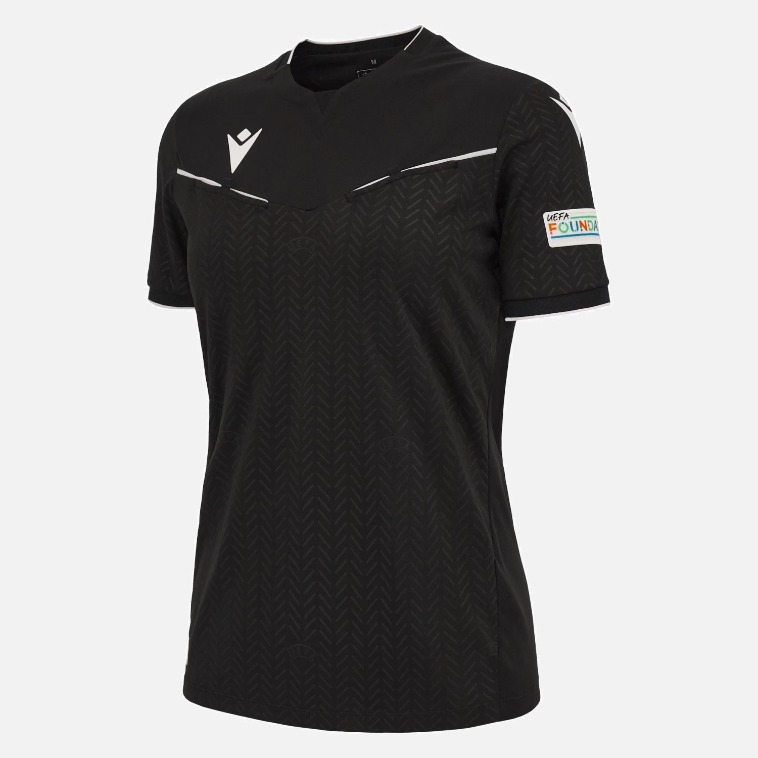 UEFA 2023/25 Referee Woman Black Shirt 1 UEFA 2023/25 Referee Woman Black Shirt